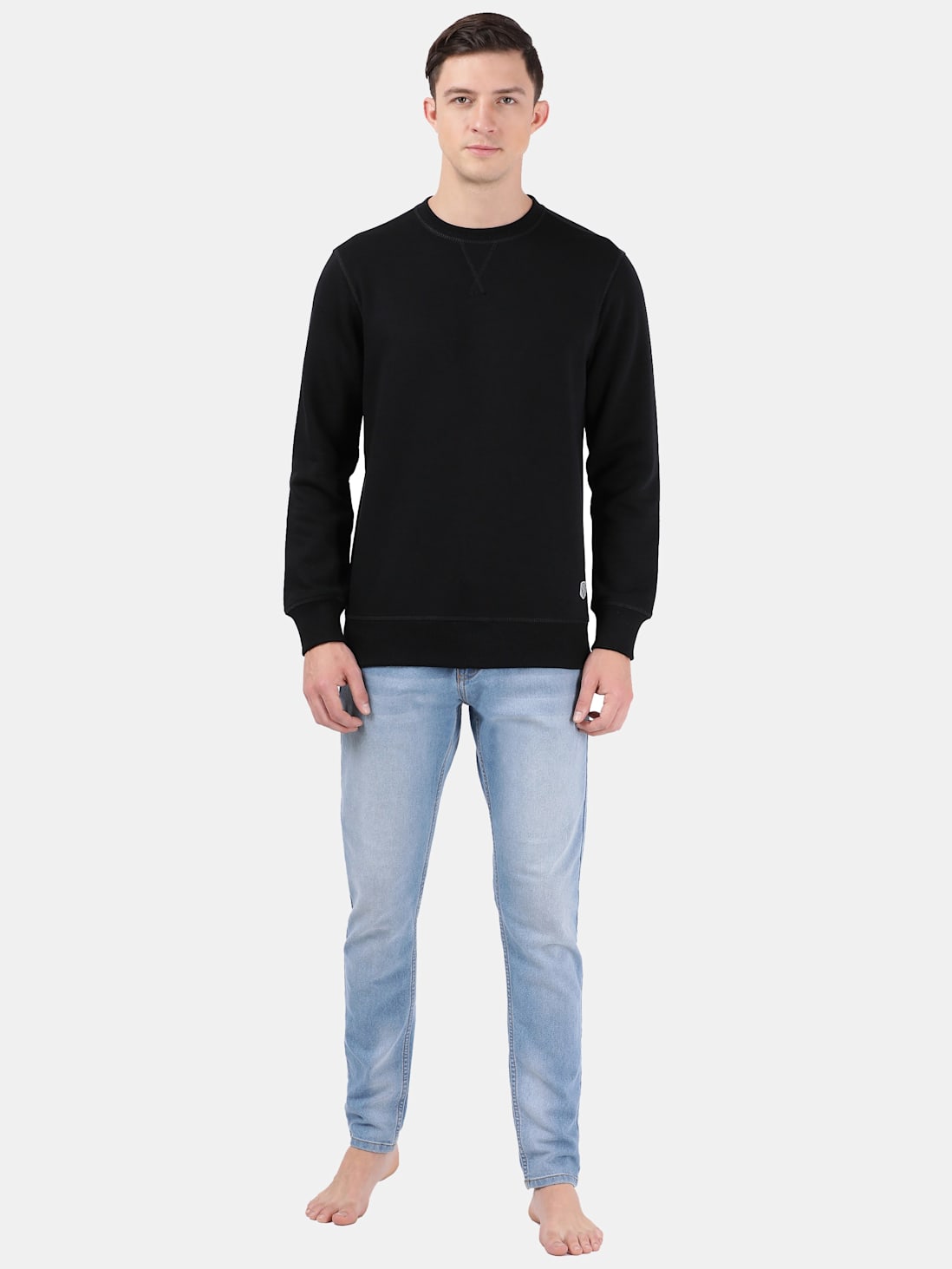 Buy Men's Super Combed Cotton Rich Fleece Fabric Sweatshirt with Stay ...