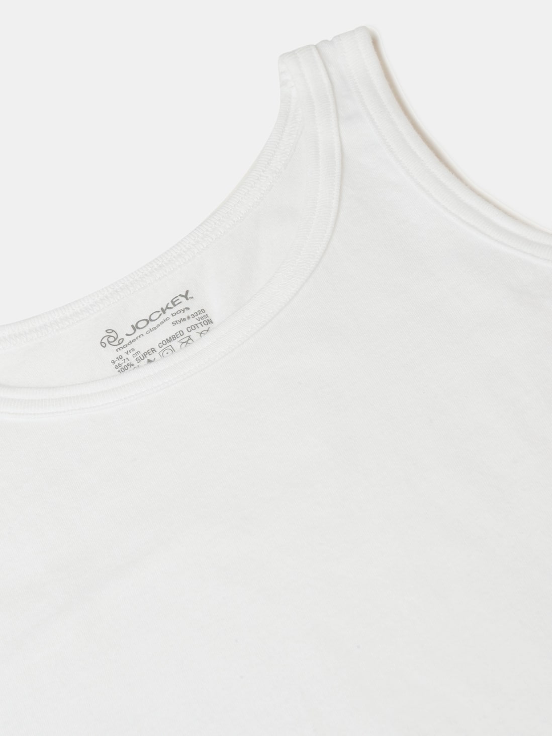 Buy Boy's Super Combed Cotton Round Neck Sleeveless Vest - White(Pack ...