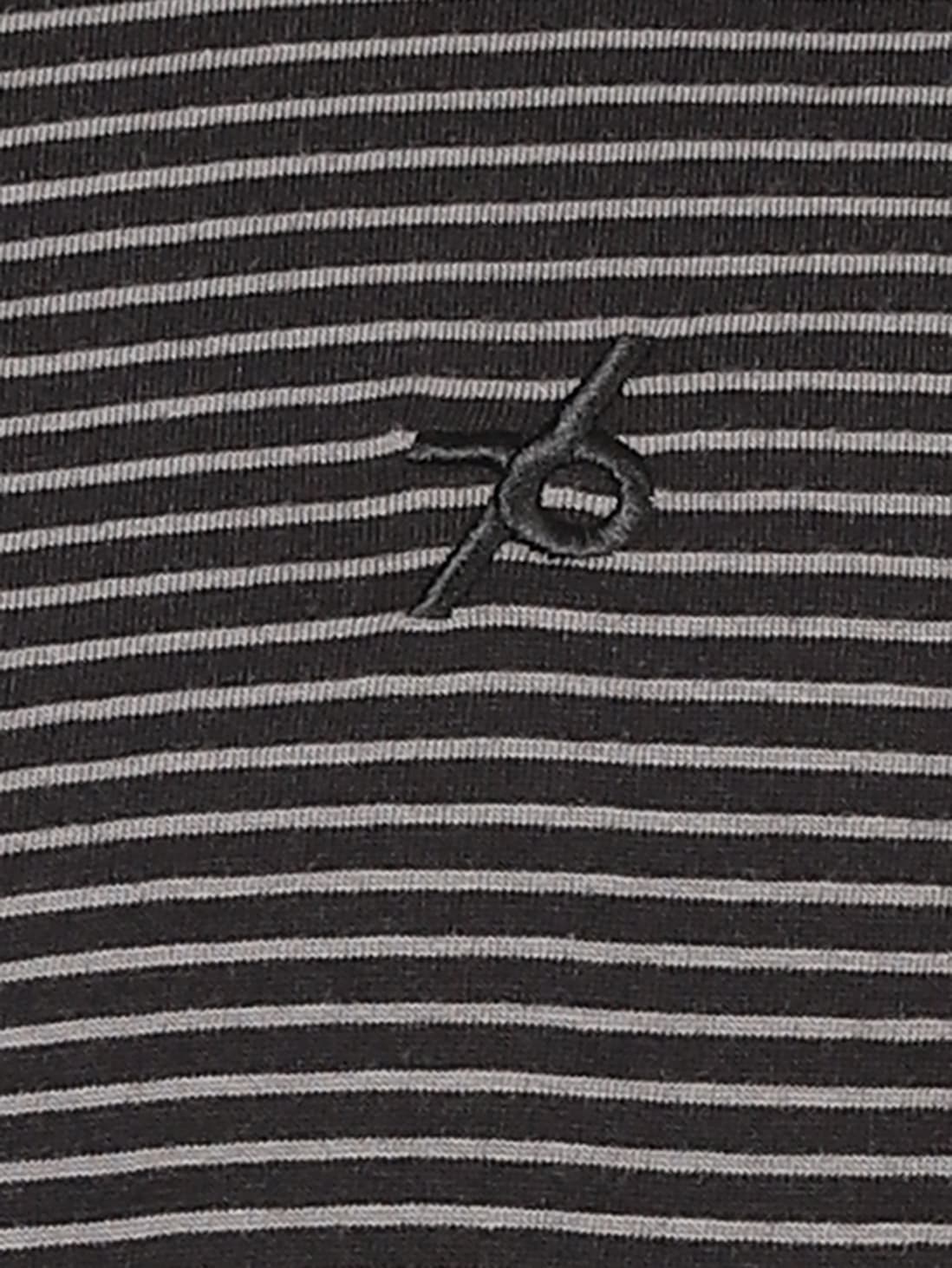 Buy Men's Super Combed Cotton Rich Striped Round Neck Half Sleeve T ...