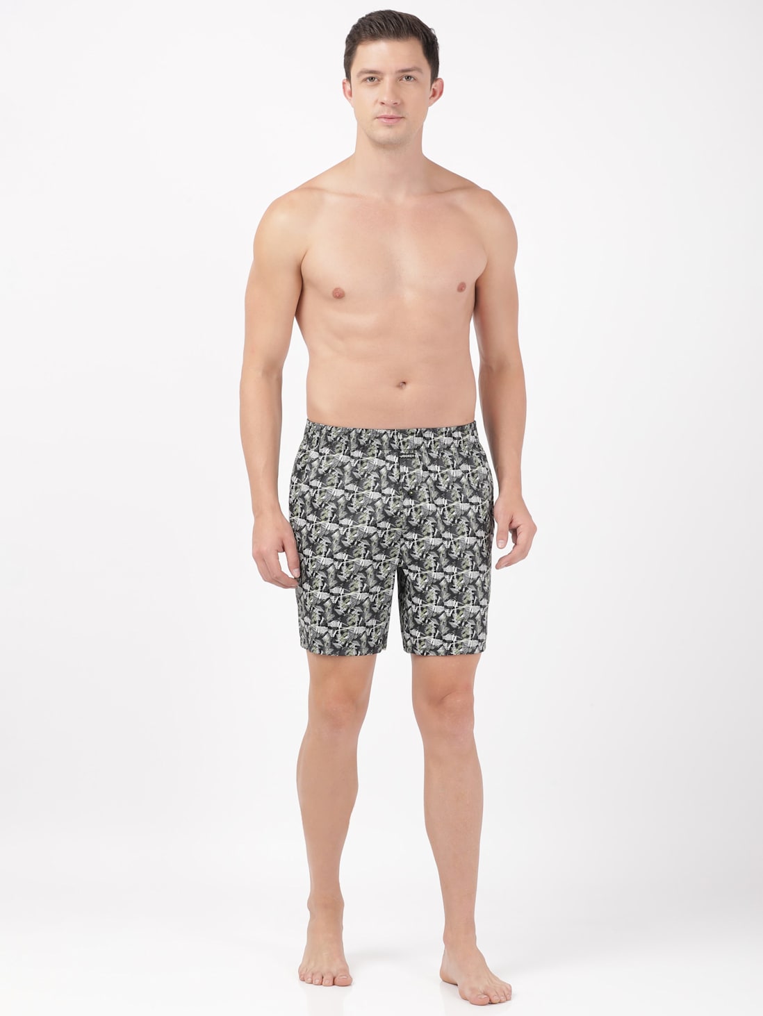 Buy Jockey Ny07 Men Cotton Satin Weave Printed Boxer Shorts With Side  Pocket - Assorted online