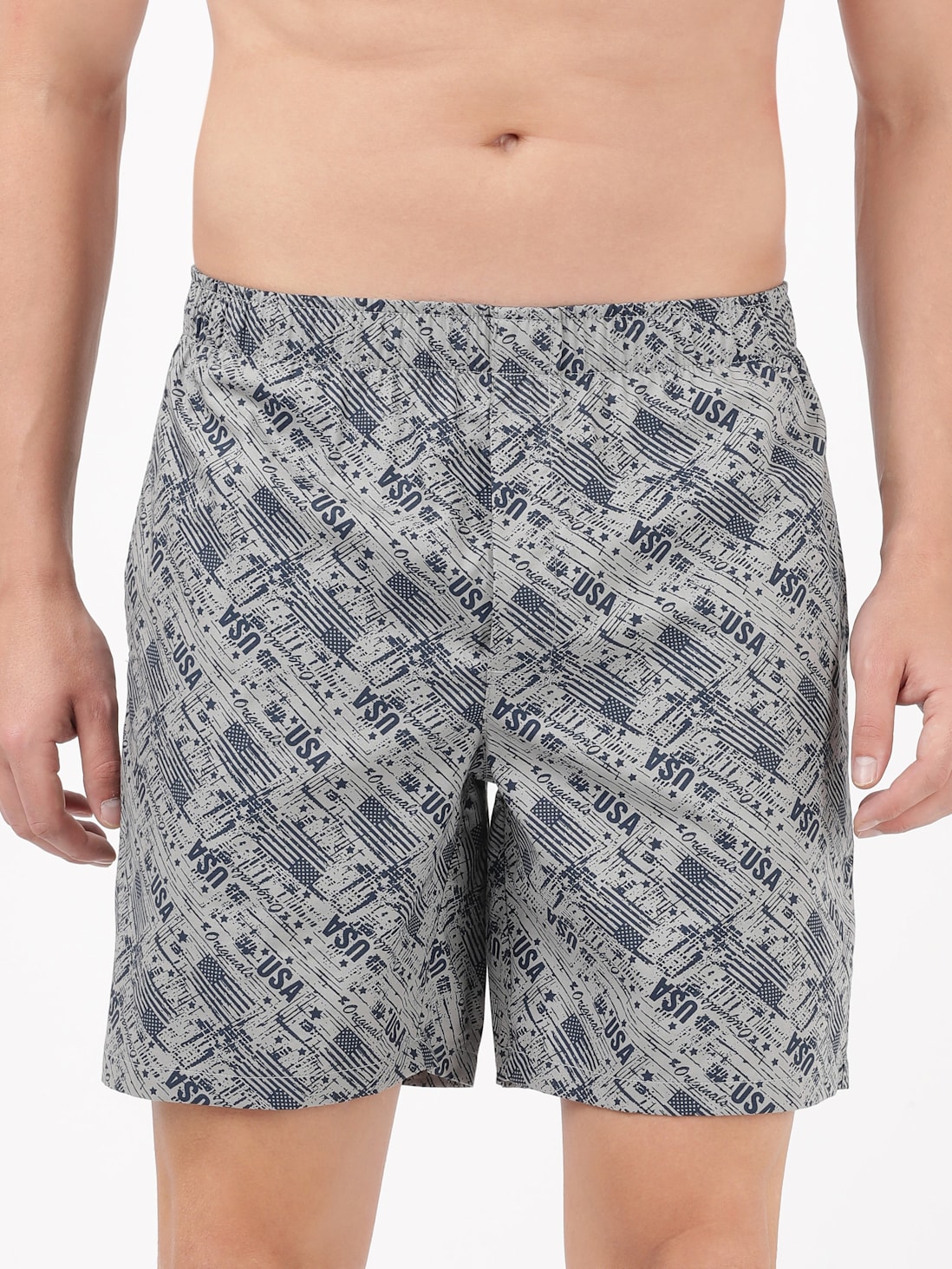 Buy Men's Super Combed Mercerized Cotton Woven Printed Boxer Shorts with  Side Pocket - Nickle US57