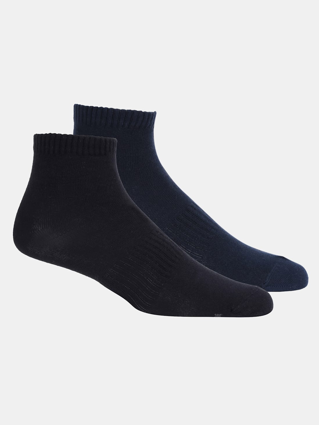 Buy Black & Navy Men Ankle Socks Pack of 2 for Men 7106 | Jockey India