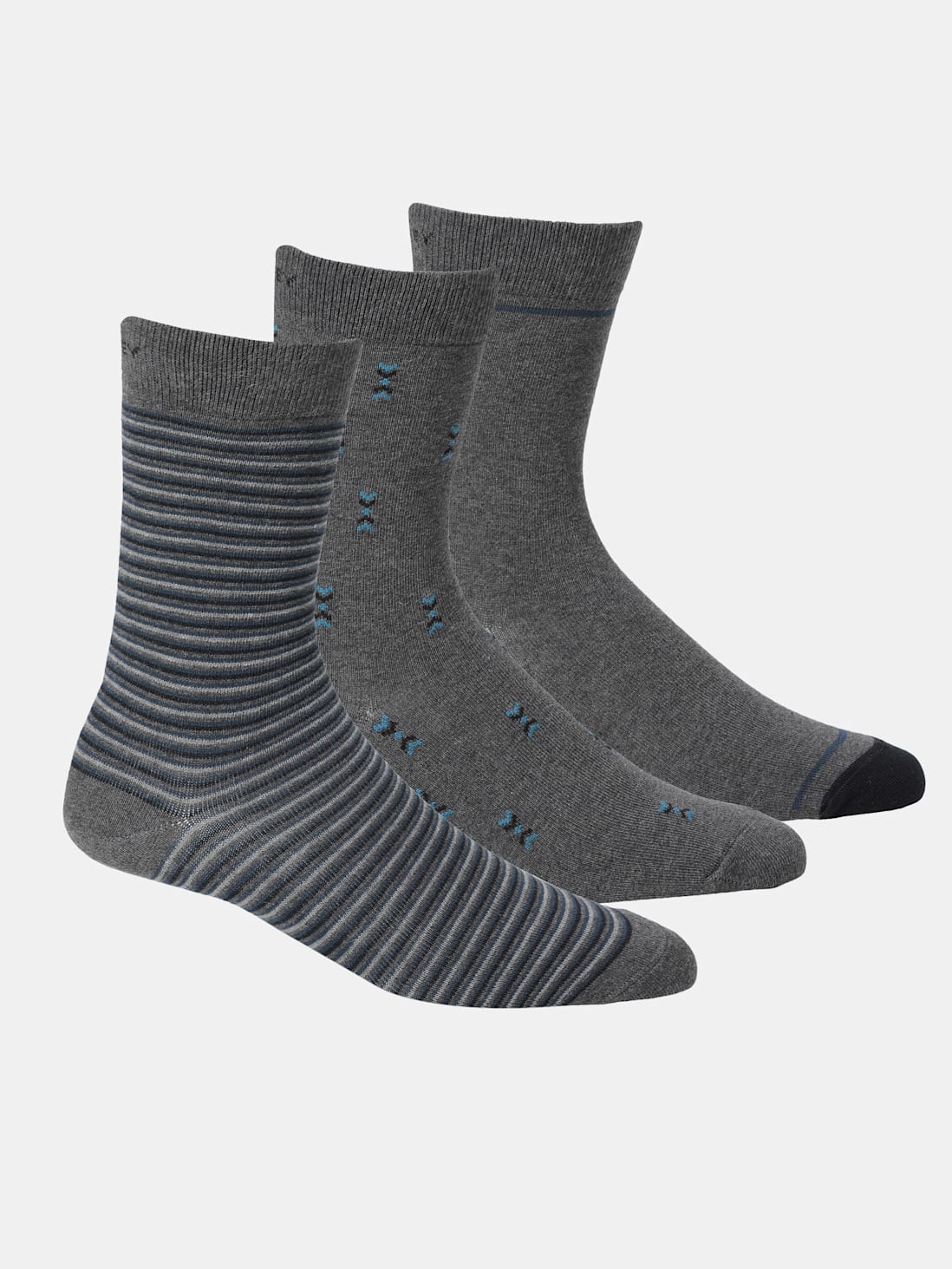 Buy Men's Compact Cotton Stretch Crew Length Socks with Stay Fresh ...