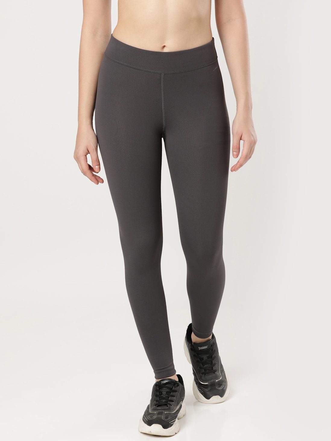 Buy Women's Microfiber Elastane Stretch Performance Leggings with Broad  Waistband and Stay Dry Technology - Forged Iron MW20