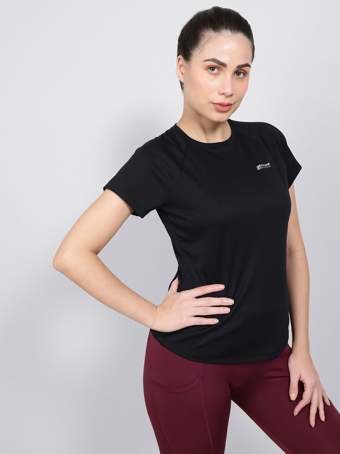 Buy Women's Microfiber Fabric Relaxed Fit Half Sleeve T-Shirt with ...