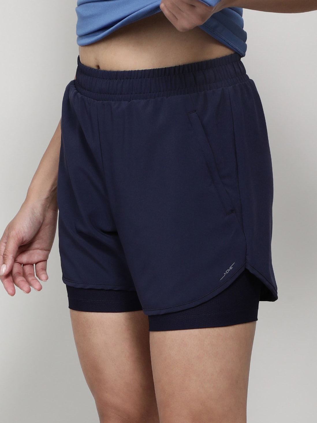 Buy Women's Microfiber Elastane Stretch Woven Fabric Regular Fit Shorts ...