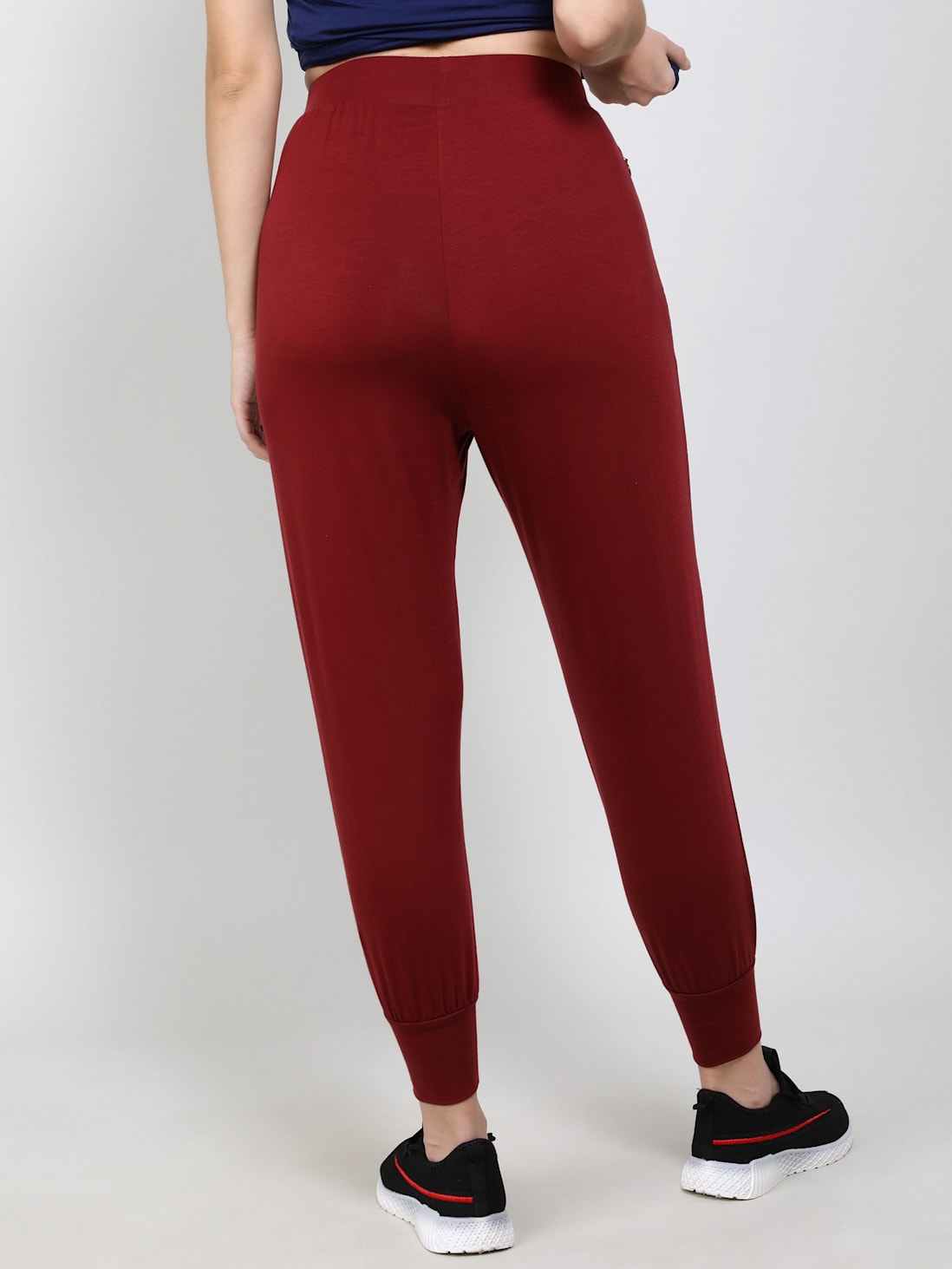 Buy Women's Tencel Lyocell Elastane Stretch Relaxed Fit Yoga Pants with  StayFresh Anti Microbial Properties - Cabernet JW55