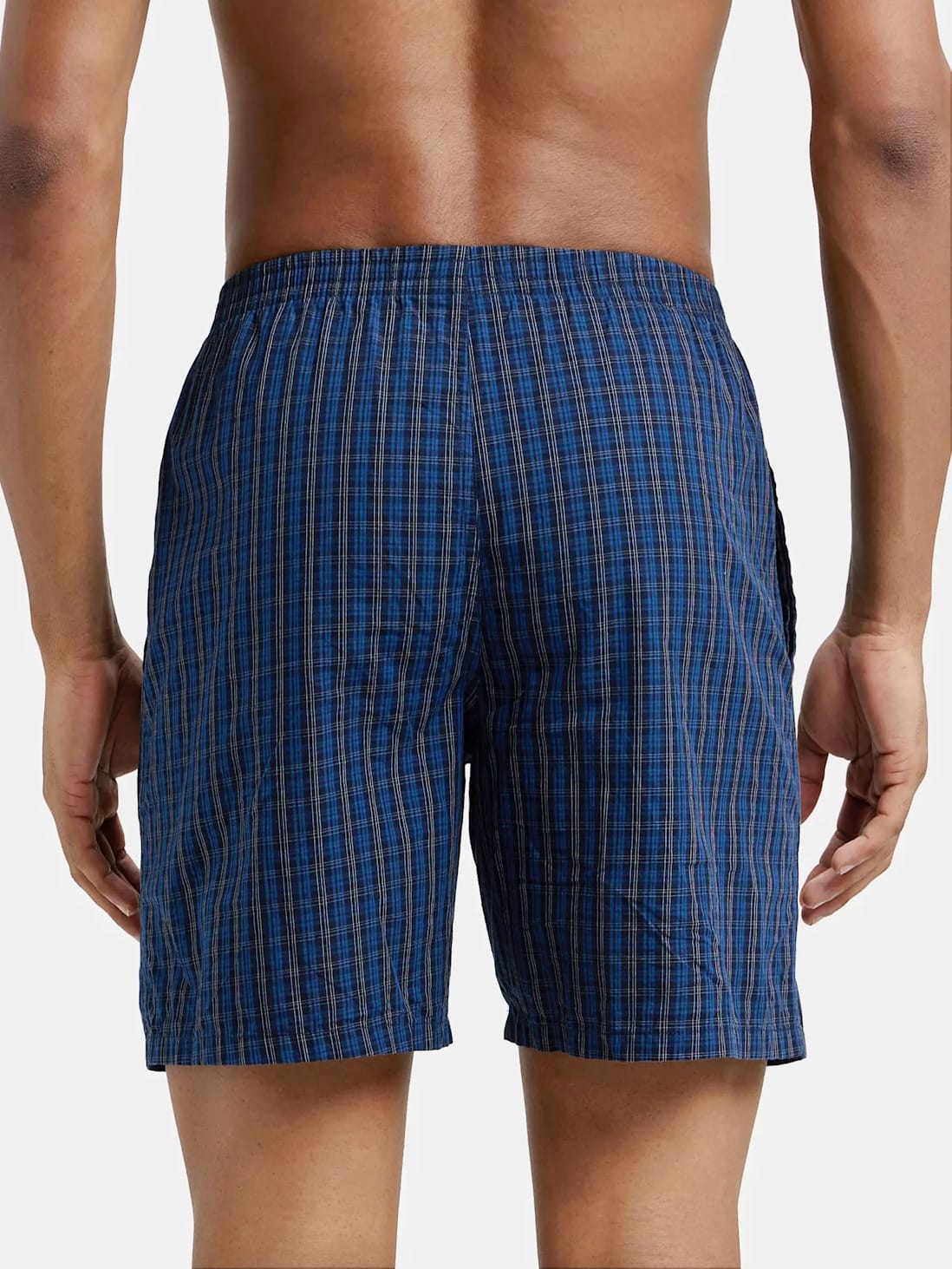 Buy Men's Super Combed Mercerized Cotton Woven Checkered Boxer Shorts ...