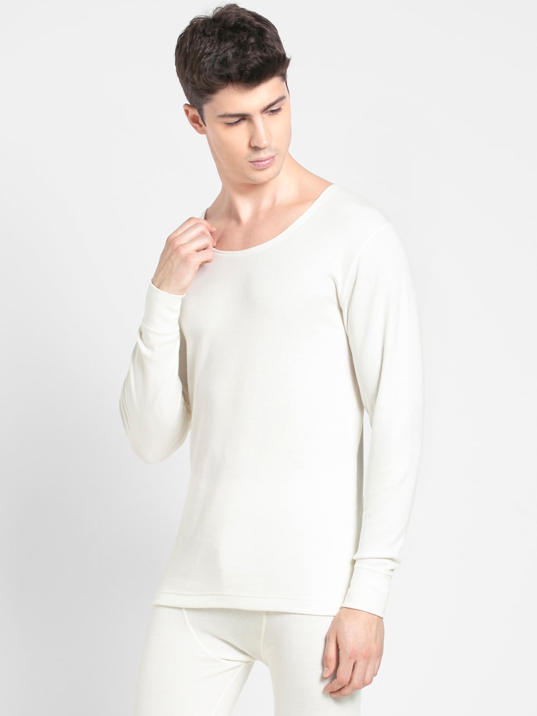 Buy Men's Super Combed Cotton Rich Full Sleeve Thermal Undershirt with ...