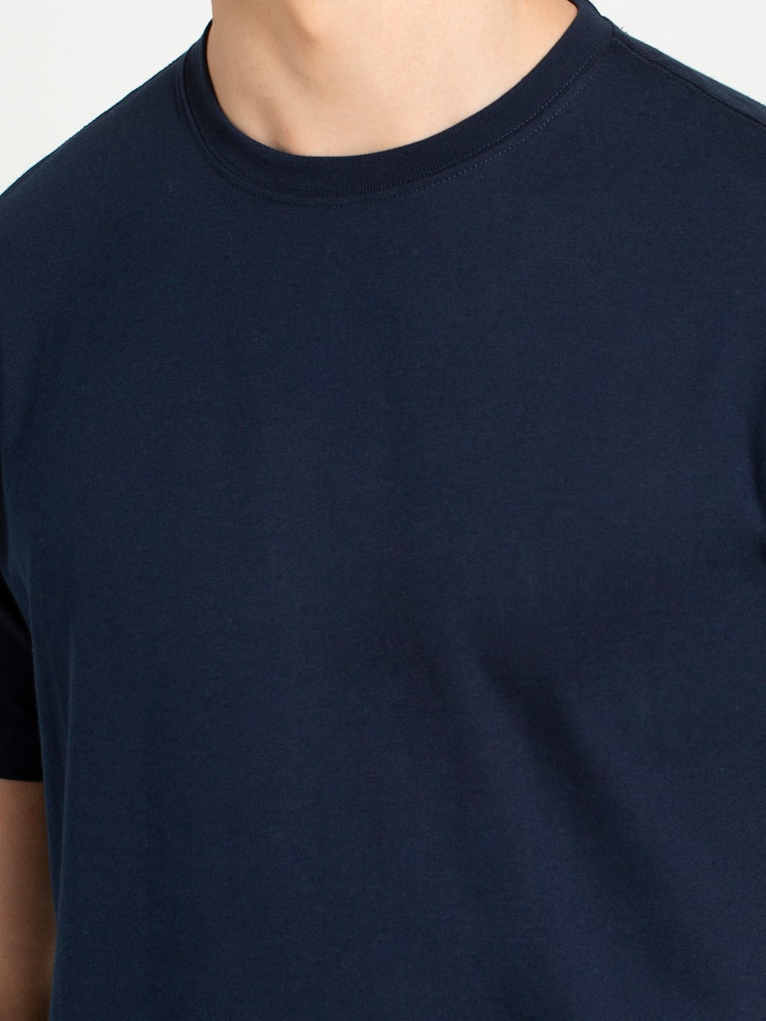 Buy Men's Super Combed Cotton Rich Solid Round Neck Half Sleeve T-Shirt ...