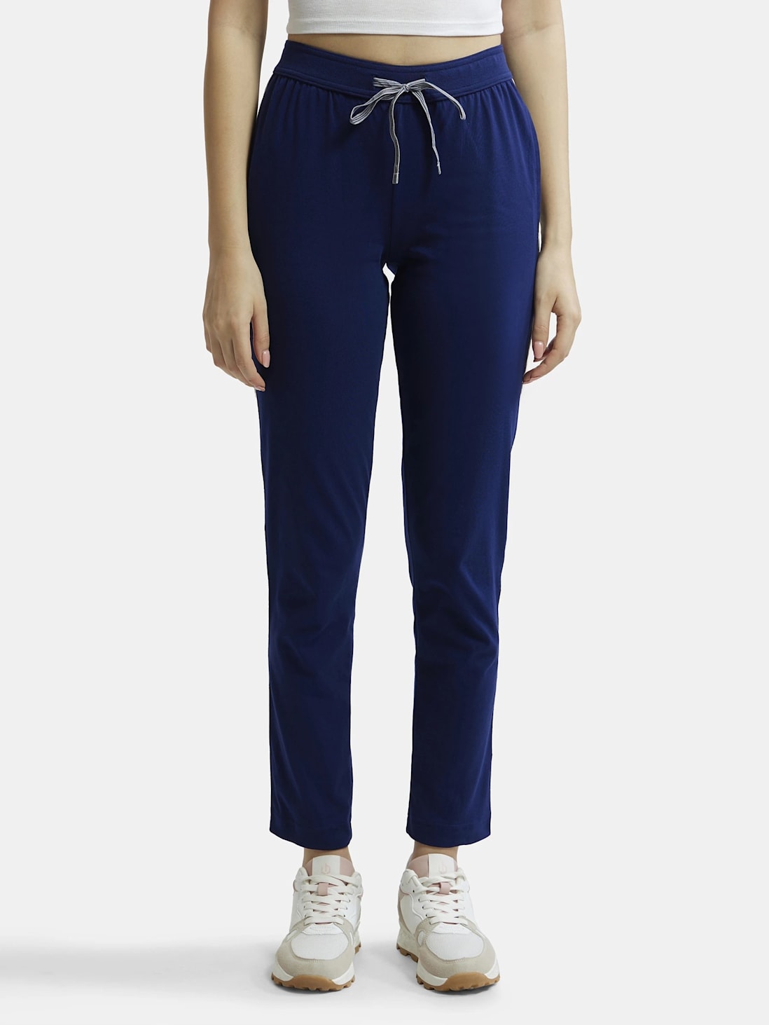 Jockey Women's Cotton Contrast Side Piping and Pockets Track pant -1305 –  Online Shopping site in India