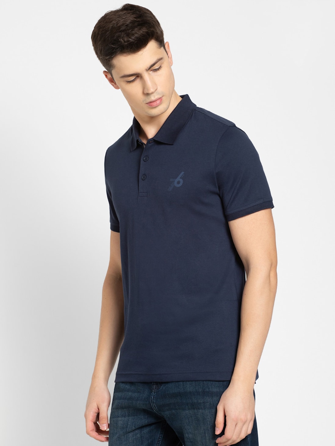 Navy Solid Half Sleeve Polo Sports T-Shirt for Men 3911 | Jockey India
