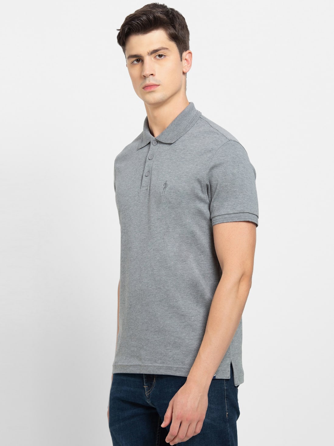 Buy Men's Super Combed Cotton Rich Solid Half Sleeve Polo T-Shirt ...