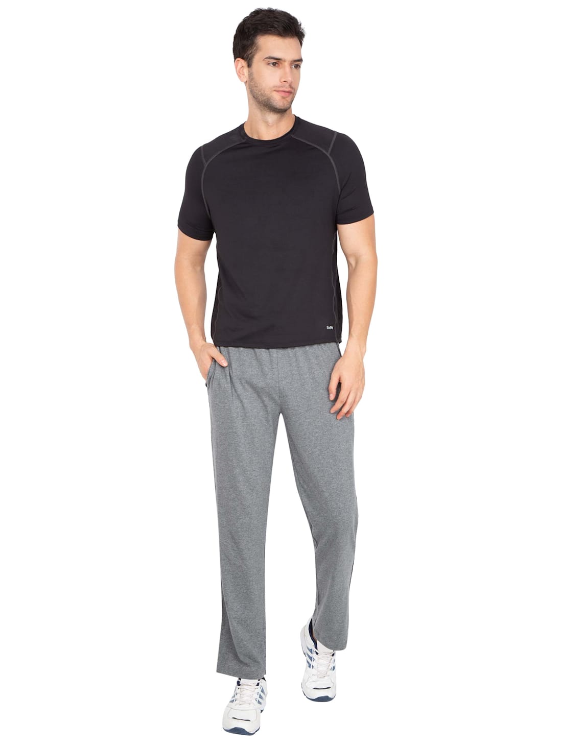 Buy Men's Super Combed Cotton Rich Regular Fit Trackpants with Side ...