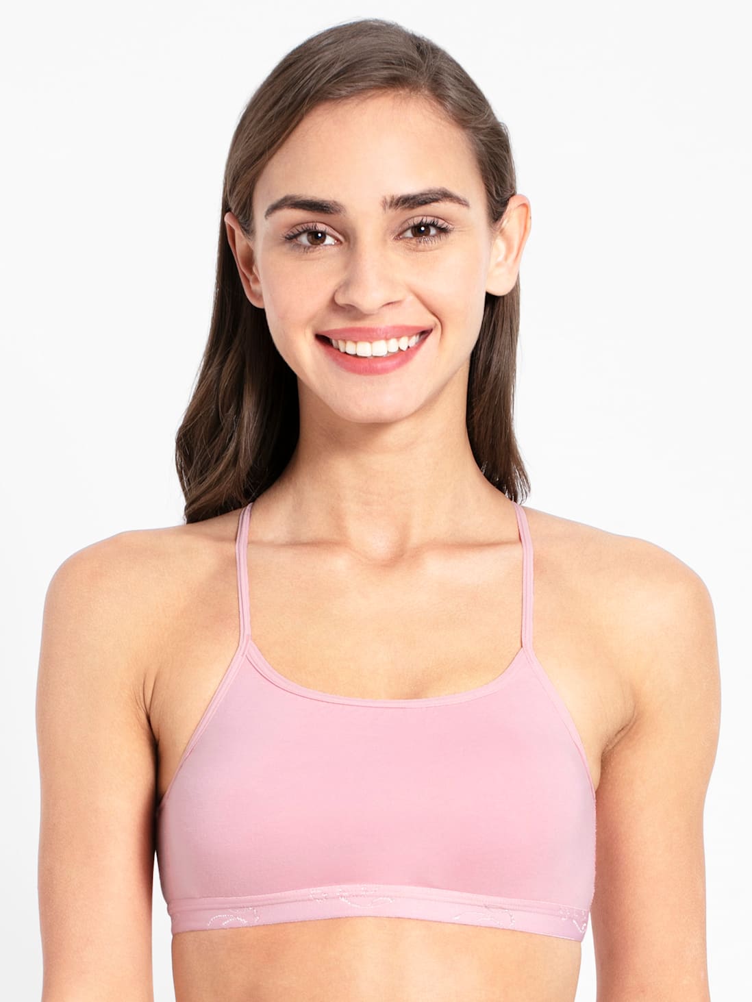 Buy Women's Super Combed Cotton Elastane Stretch Multiway Styled Crop Top  With Adjustable Straps and Stay Fresh Treatment - Candy Pink 1351