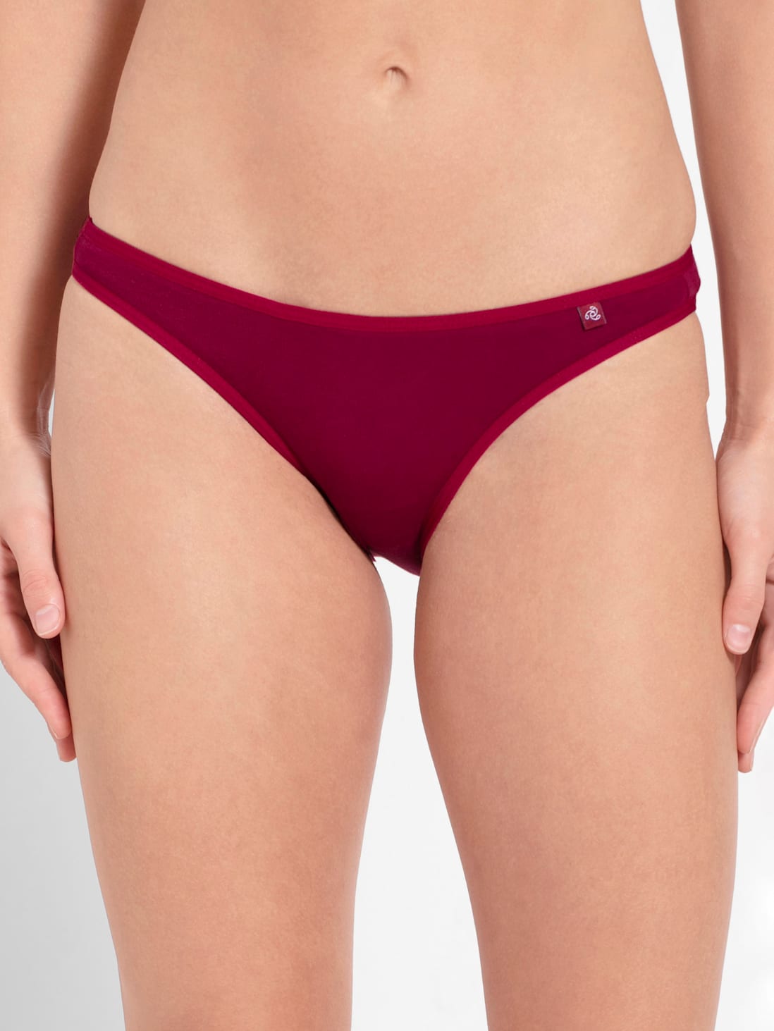 Buy Women's Super Combed Cotton Elastane Stretch Low Waist Bikini With  Concealed Waistband and StayFresh Treatment - Beet Red SS02