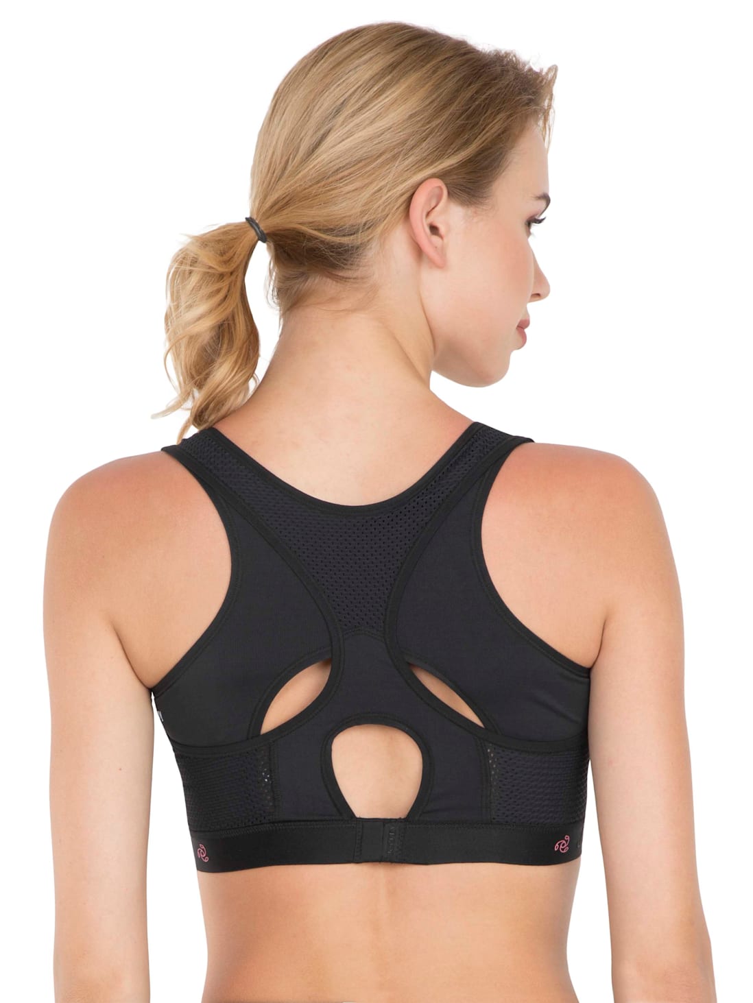 Buy Women's Wirefree Padded Tactel Nylon Elastane Stretch Full Coverage  Racer Back Styling Sports Bra with Stay Dry Treatment - Black AP20