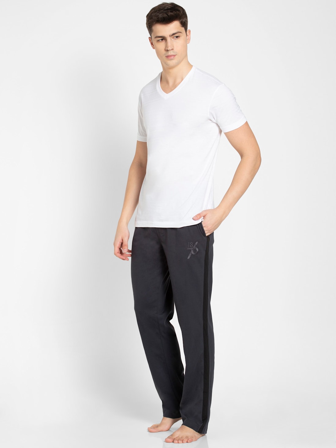 Jockey IM06 Men's Super Combed Cotton Rich Elastane Stretch Slim Fit Solid  All Day Pants with Pockets_Black S : Amazon.in: Fashion