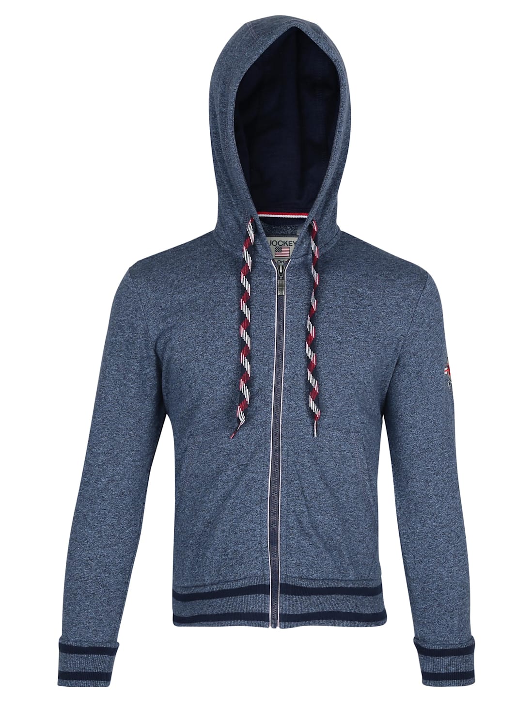 Buy Jockey Ink Blue Melange Zip Thru Hoodie - Style Number US91 Online for  Men |Paytm Mall