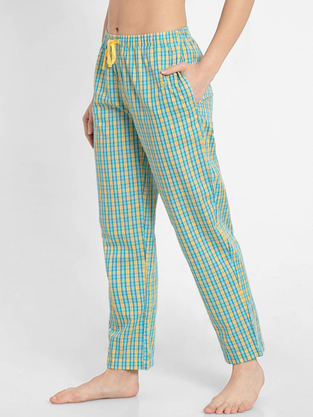 Buy Jockey Grey Checks Regular Fit Pyjamas  IM03 for Men Online  Tata CLiQ