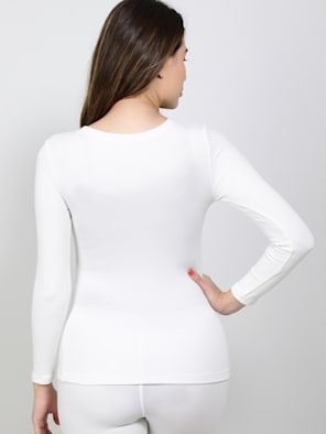 Buy Ladies 3/4 Thermal Top and Lower Set Women's Cotton Thermal 3/4th  Sleeve Top (White, Small) - Lowest price in India