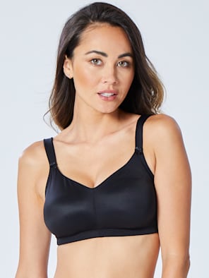 Buy Women's Under-Wired Non-Padded Soft Touch Microfiber Elastane Full  Coverage Minimizer Bra with Broad Wings - Black 1855