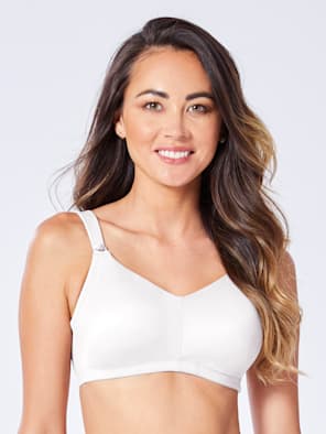 Buy Women's Wirefree Non Padded Super Combed Cotton Elastane Stretch Full  Coverage Nursing Bra with Front Opening and Adjustable Straps - White ES08