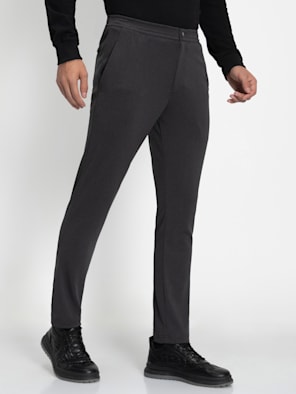 Buy Hiltl Men Black Solid SlimFit Trousers Online  773342  The Collective