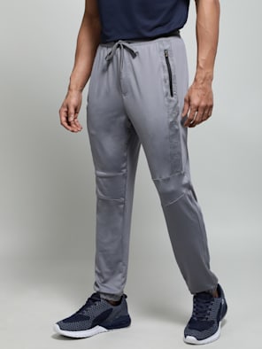 Buy Charcoal Melange Track Pants Online in India, Grey Pants
