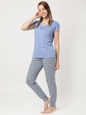 Marks & Spencer Women Grey Solid Lounge Pants T576660 Price in India, Full  Specifications & Offers | DTashion.com