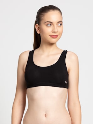 Uniform Bras for Women & Girls, Cotton Non-Padded Full Coverage Seamless  Everyday Non-Wired Gym