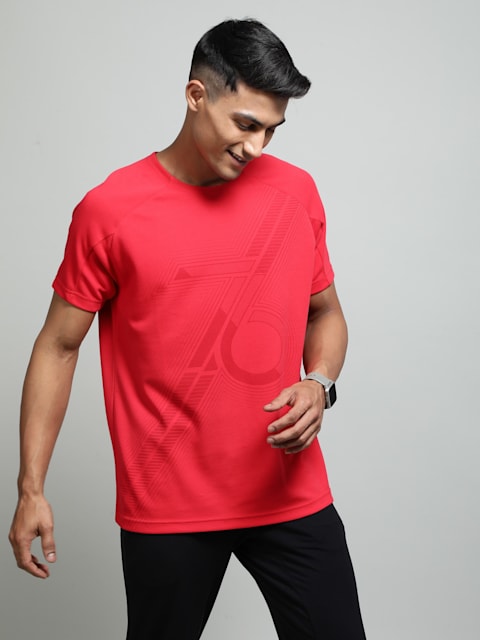 Team Red Graphic Printed Round Neck T-Shirt with Stay Fresh Treatment for  Men MV02 | Jockey India