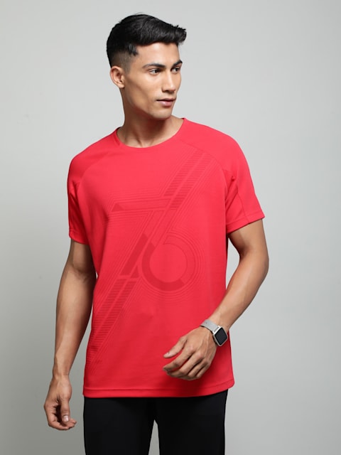 Team Red Graphic Printed Round Neck T-Shirt with Stay Fresh Treatment for  Men MV02 | Jockey India