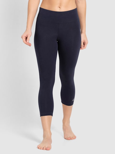 Buy Women's Super Combed Cotton Elastane Stretch Leggings with