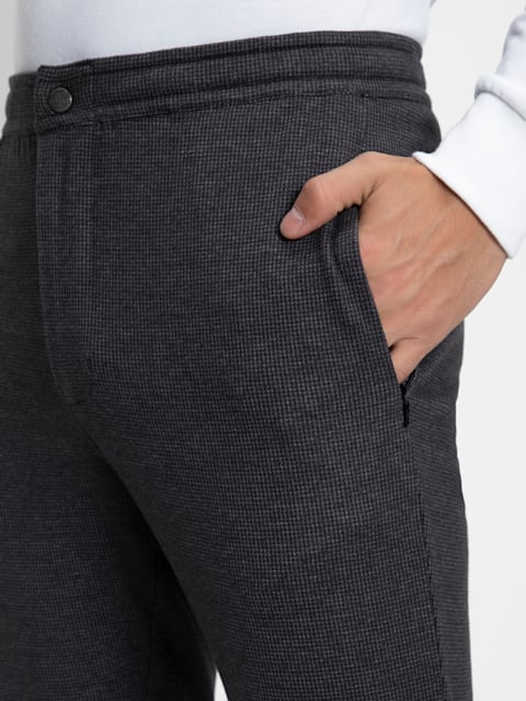 Buy Black Pant with Button & Zipper Fly Closure for Men IM06 | Jockey India