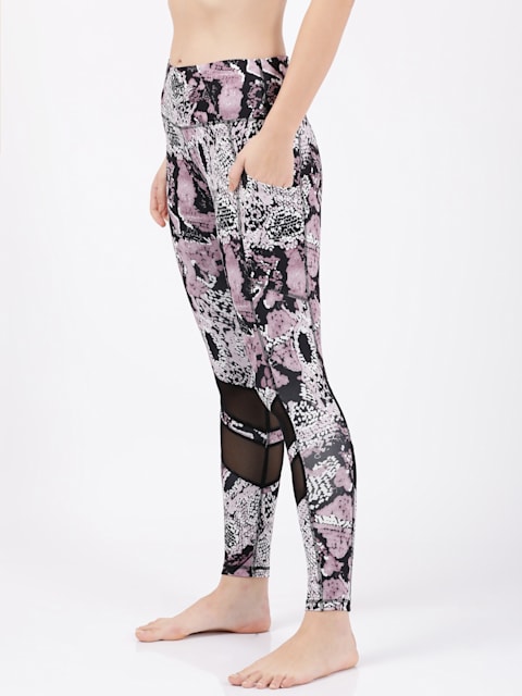 Women's Gym Wear Digital Printed Tights | Track Pants | Mesh Insert Side  Pockets Pant | Ideal for Active Wear Pant | Yoga & Workout Tights | The  Ultimate Gym Pants for