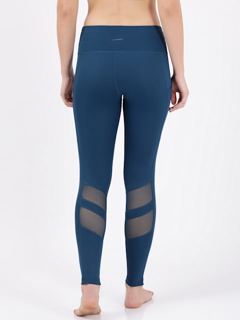 Buy Women's Microfiber Elastane Stretch Performance Leggings with  Breathable Mesh and Stay Dry Technology - Poseidon MW38