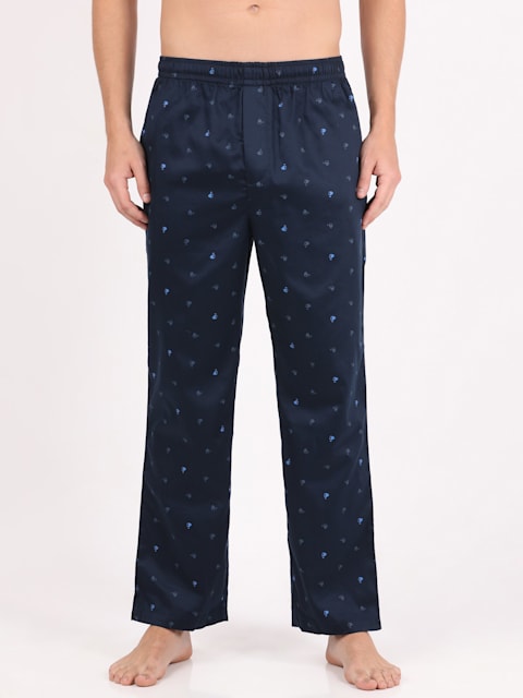 Buy The Cotton Company Men's Navy Hexagon Print 100% Cotton Pajama Lounge  Pants (Medium) Online at Best Prices in India - JioMart.