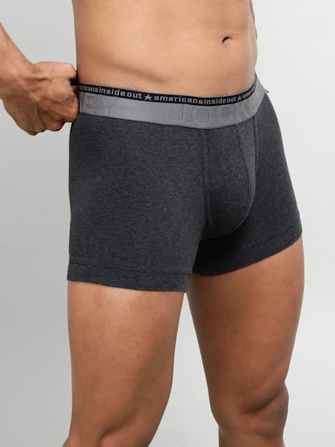 Buy Men's Super Combed Cotton Elastane Stretch Solid Trunk with