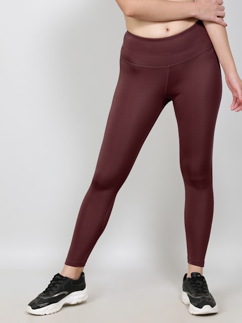 Buy Pink & Grey Leggings for Women by JOCKEY Online | Ajio.com
