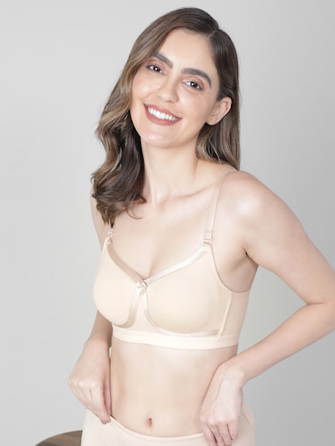 Double layered seamed printed medium coverage bra, Buy Mens & Kids  Innerwear
