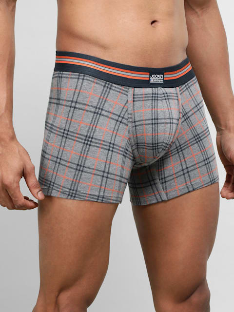 Buy Men's Super Combed Cotton Elastane Stretch Printed Trunk with
