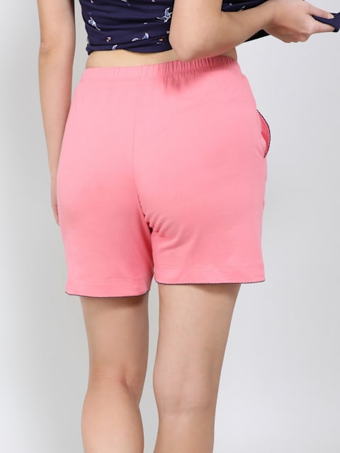 Buy Women's Super Combed Cotton Relaxed Fit Sleep Shorts with