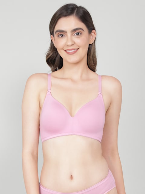 Buy Women's Wirefree Padded Tencel Lyocell Elastane Stretch Full Coverage  Multiway T-Shirt Bra with Adjustable Straps - Orchid Smoke JW11