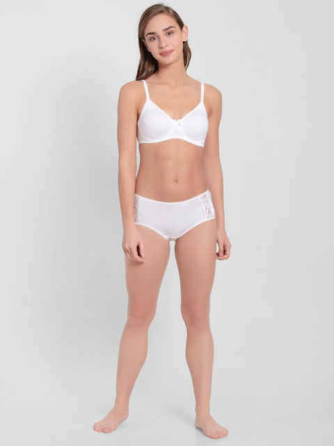 Buy Jockey Full Coverage Non Padded Wirefree Shaper Bra-White at Rs.525  online