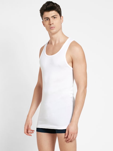 Buy Men's TENCEL Micro Modal Cotton Rib Sleeveless Vest with Extended ...