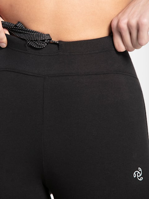 Buy Jockey Blue Textured Yoga Pants  AA01 for Women Online  Tata CLiQ