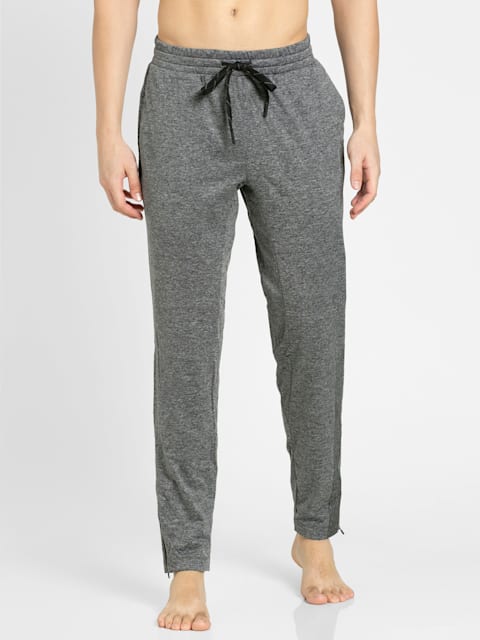 Woven Slim Fit Track Pants with Zipper Cuff