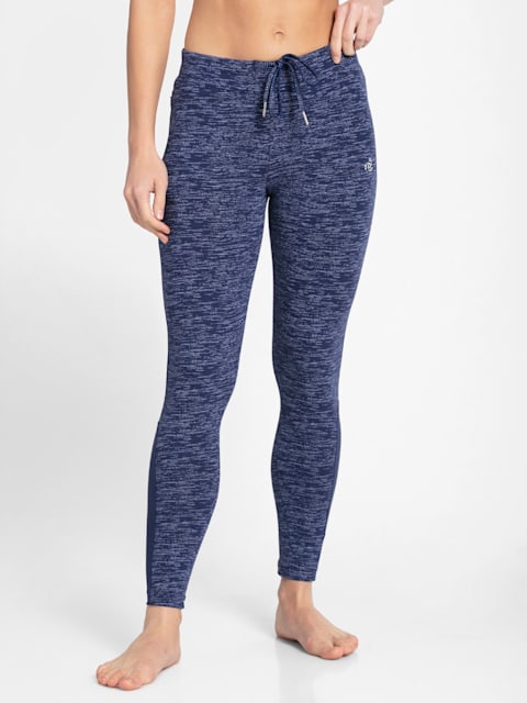 Buy Jockey Style 1305 Women's Super Combed Cotton Rich Relaxed Fit  Trackpants With Contrast Side Piping and Pockets - Vintage Denim Melange  Online at Best Prices in India - JioMart.
