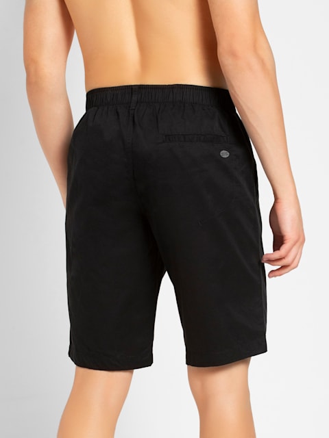 Jockey Men's Straight Fit Shorts (AM14_Black_Small) : : Fashion